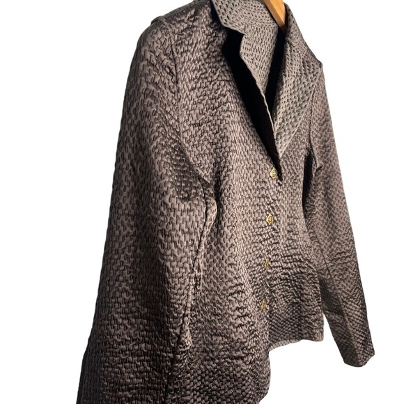 Elie Tahari brown quilted reversible Emily women’s blazer jacket - Picture 9 of 11